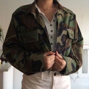 Cropped Army Jacket